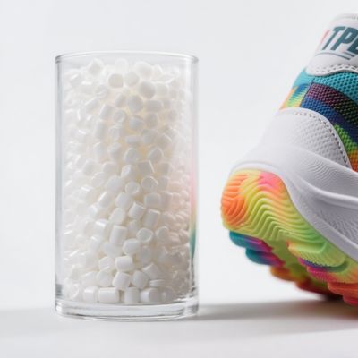 Custom Hardness & Color Recyclable TPE Granules High Tensile Elastic for Shoe Soles for Footwear