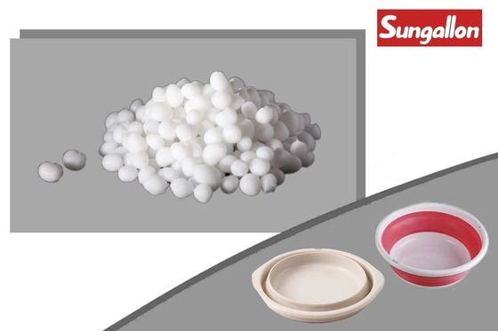 10A - 95A TPE Granules Thermoplastic Elastomer Material For Portable Foldable Bucket